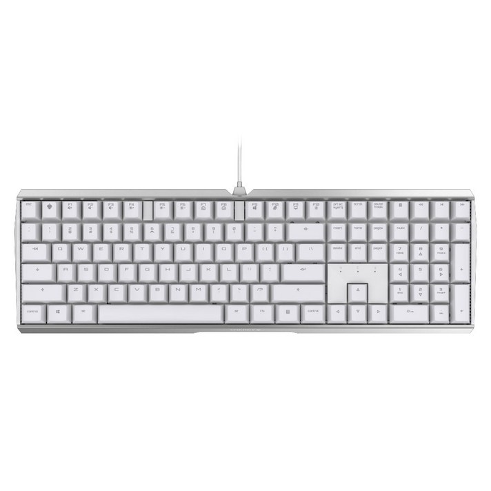 CHERRY MX BOARD 3.0S 기계식 유선키보드 + 높이조절 고무패드, 일반형, G80-3870LUAKR-2(적축), WHITE