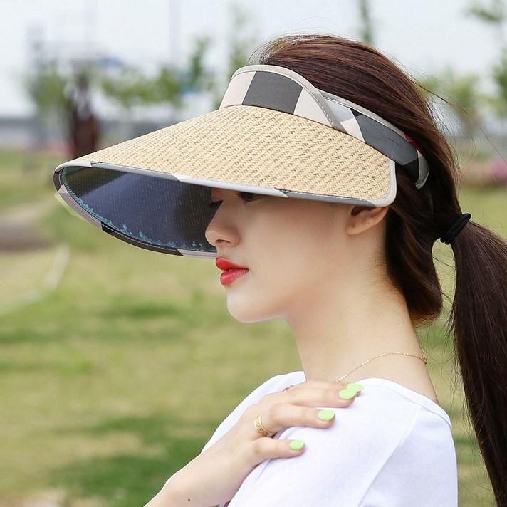 여성 브림버리이취페입 썬캡