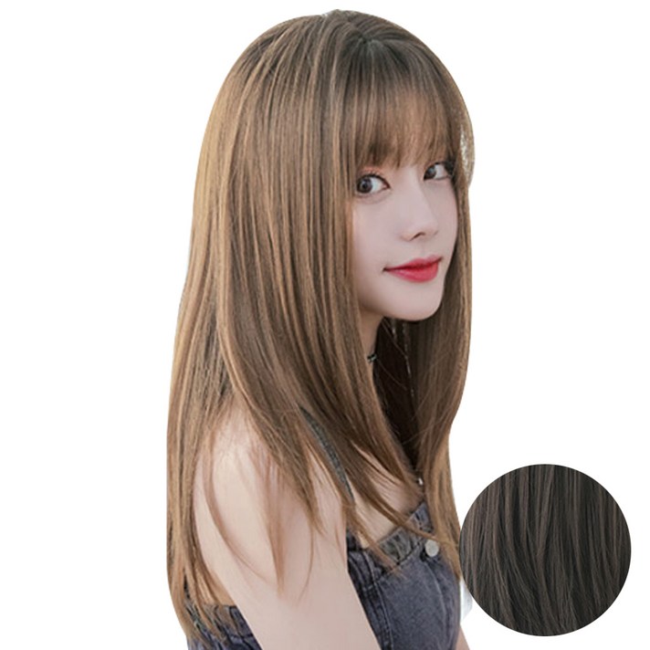 바비킹 통가발, 내추럴블랙, 1개