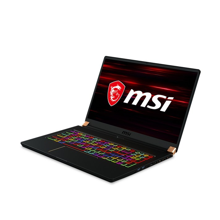 MSI 2020 GS75 Stealth 17.3, 블랙 + 골드, 코어i7 10세대, 512GB, 16GB, Free DOS, GS75 Stealth 10SE