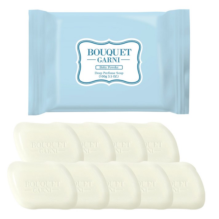 부케가르니 딥퍼퓸 비누 베이비파우더, 100g, 10개