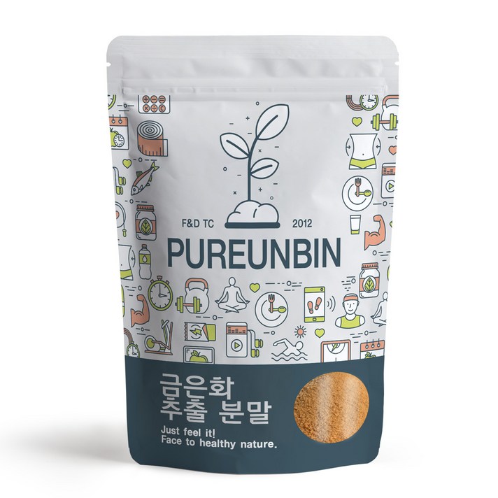 푸른빈 금은화 추출 분말 가루, 500g, 1개
