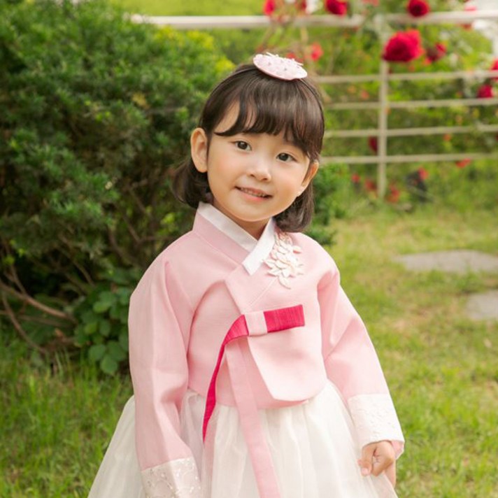 소담예인 여아용 꽃새빛 한복 SDCAAC