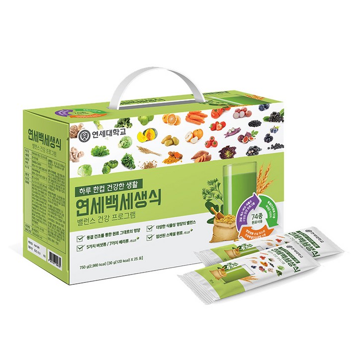  연세대학교 연세백세생식, 30g, 25개 