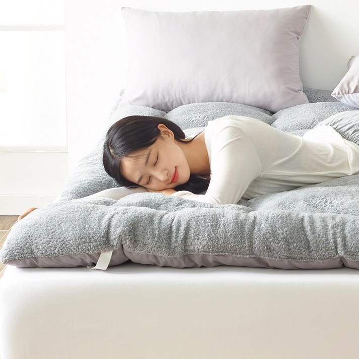 
                                                        리브맘 푹신폭신 양털토퍼, 그레이
                                                    