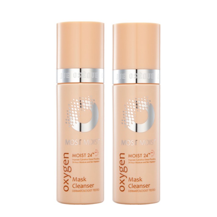 오제끄 모스트 모이스트 산소 마스크 클렌저, 120ml, 2개
