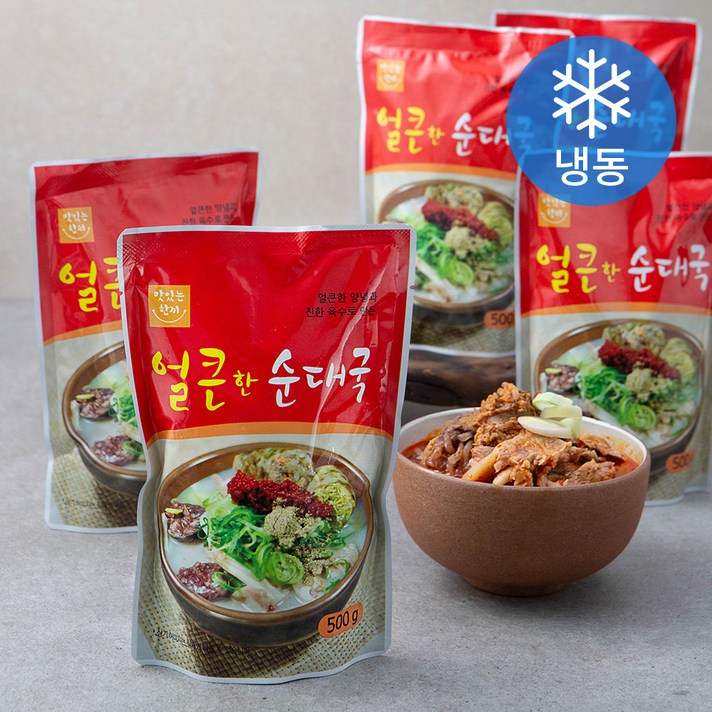 얼큰한 순대국 (냉동), 500g, 5개