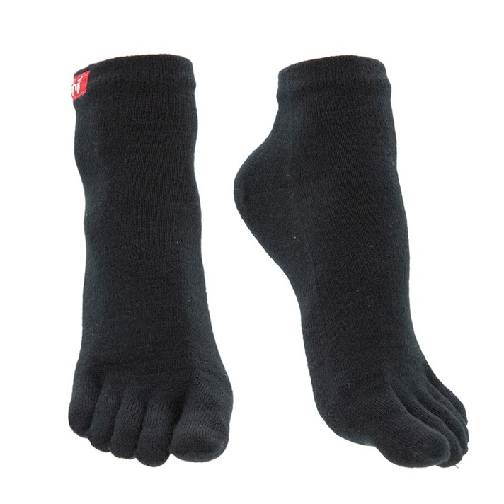 인진지 라이너 띠너 스포츠 발가락 양말, BLACK