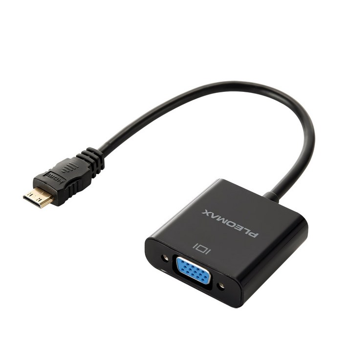 플레오맥스 Mini HDMI M to VGA F 컨버터 15cm, PL-HV02