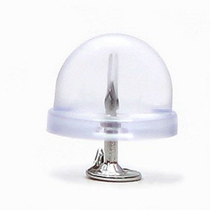 마스크 가드 고정핀 뱃지, 투명, 10개