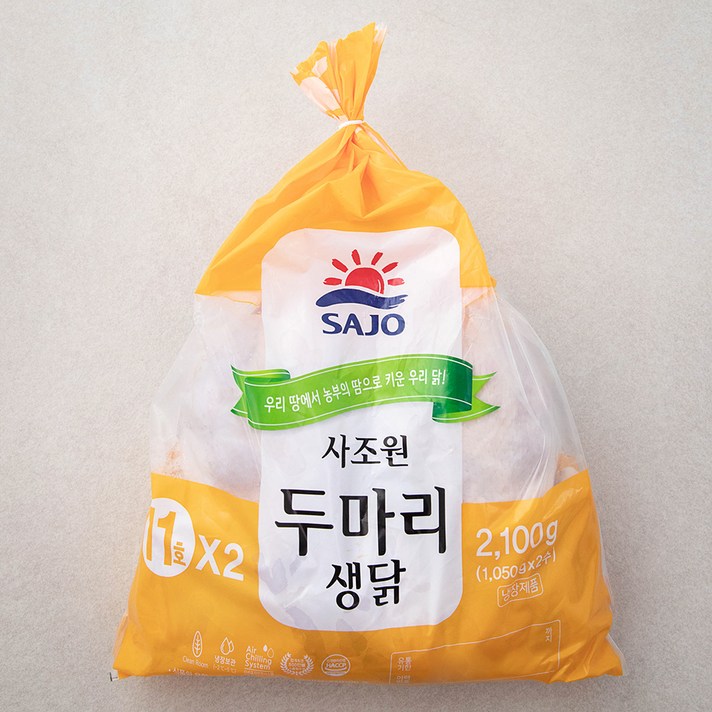 사조원 육계 11호 두마리 (냉장), 1050g, 2개