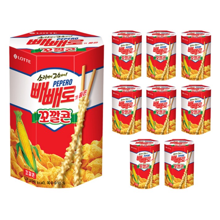 빼빼로 꼬깔콘 9p, 124g, 1개