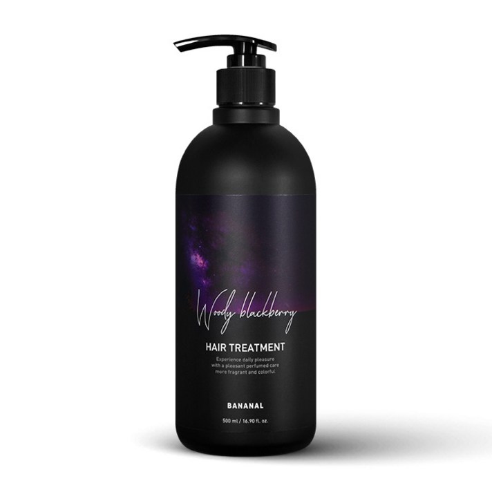바나날 퍼퓸드 헤어 트리트먼트 우디 블랙베리, 500ml, 1개