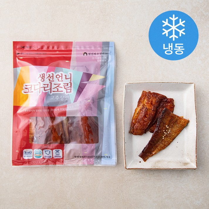 생선언니 코다리조림 고추장맛 (냉동), 250g, 1개