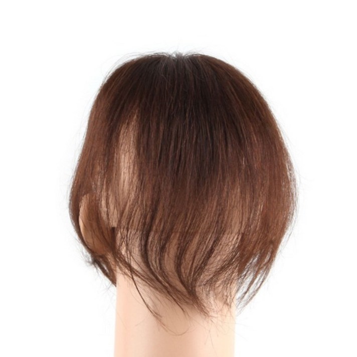 여우가발 여자 가르마 짧은머리 정수리가발 CW8003, 자연갈색, 1개