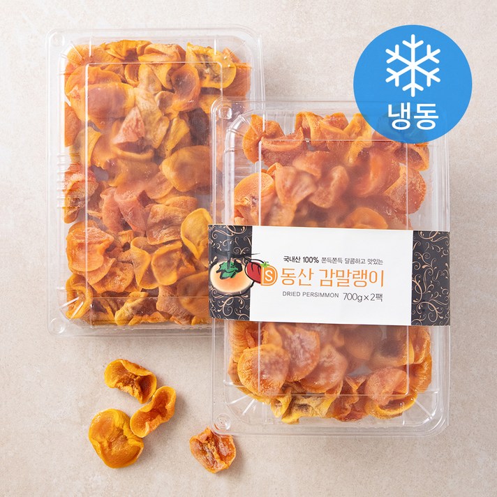 동산 청도 GAP 인증 감말랭이 (냉동), 700g, 2팩