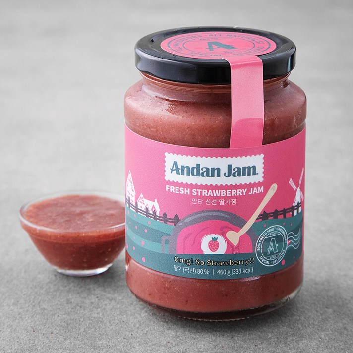 안단잼 신선 딸기잼, 460g, 1개