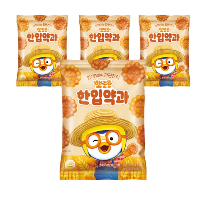 뽀로로 한입약과, 120g, 4개