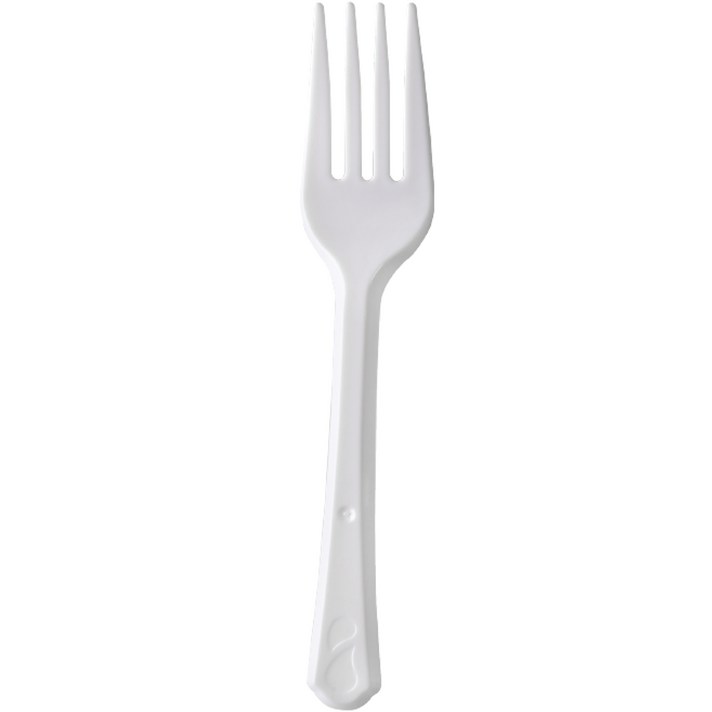 스완 낱개포장 일회용 포크 백색, 1개입, 100개