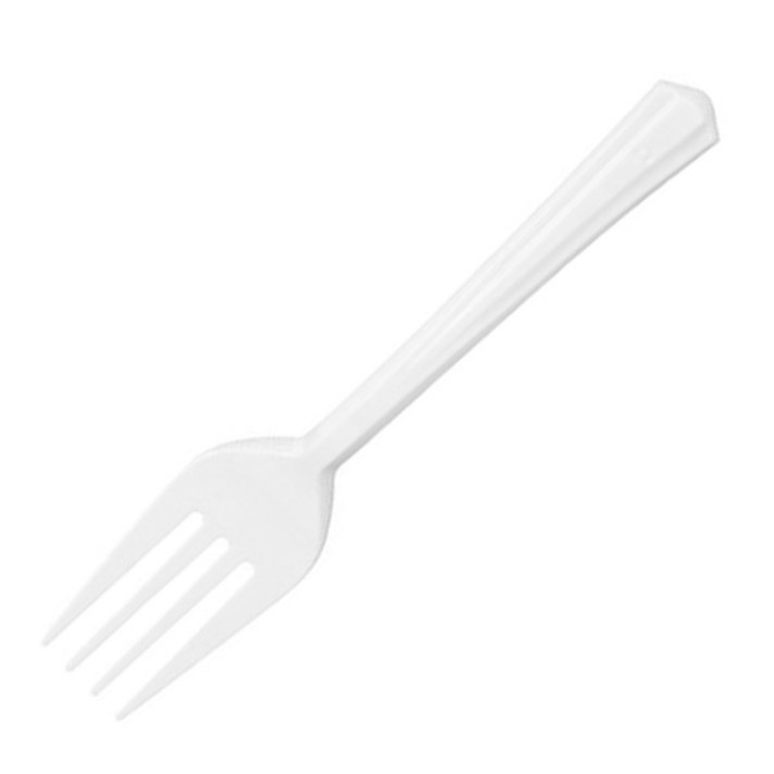 대성기업 개별포장 포크 화이트, 50개, 1개입