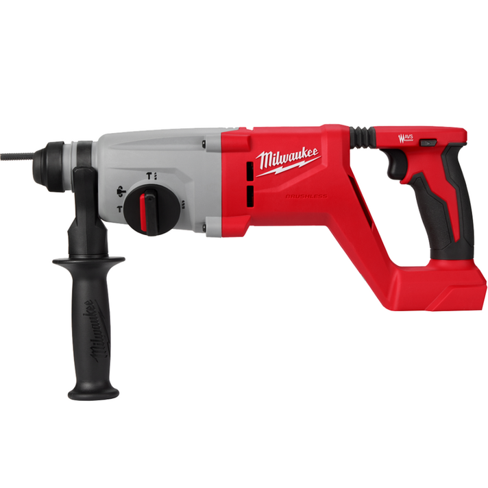 밀워키 M18 BLHACD26-0X0 18V 브러쉬리스 일자형 로타리 함마드릴 26mm 베어툴, 1개