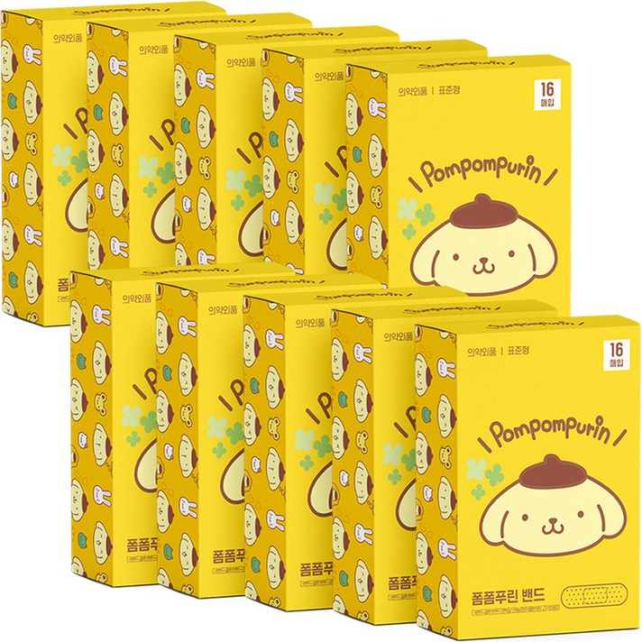 아텍스 아동용 폼폼푸린 패턴밴드 표준형, 16개입, 10개