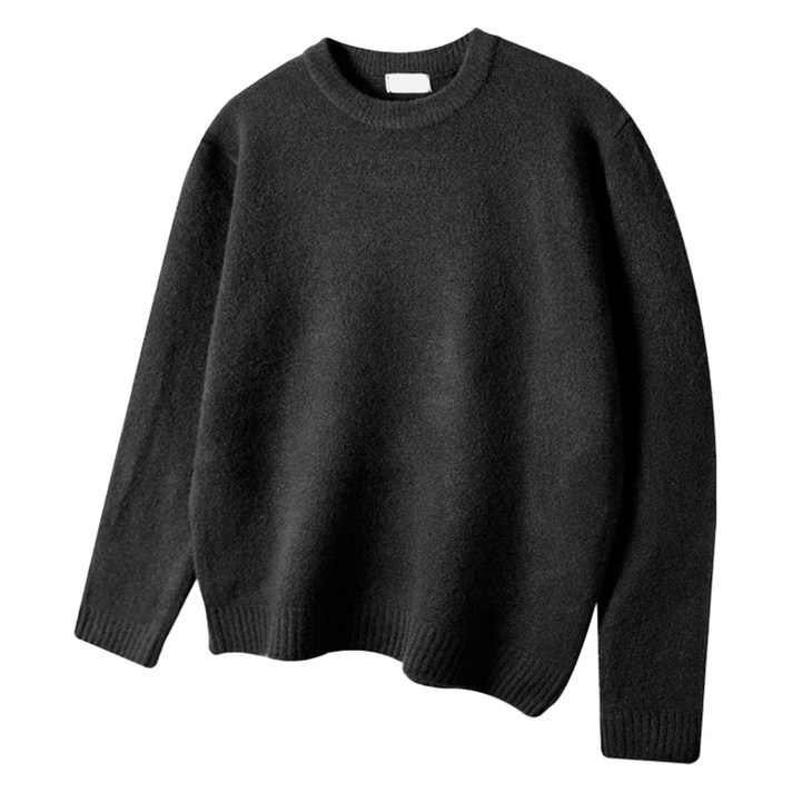 해리슨 남녀공용 오버핏 울스판 라운드 니트 HA1496 MEL1029