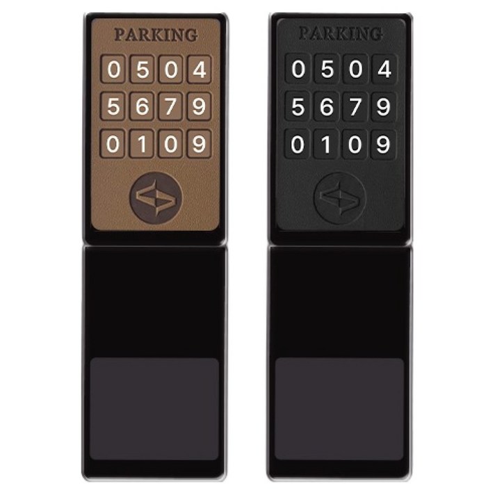 조아애드 사이로 듀얼 레더 주차번호판, 브라운, 1개