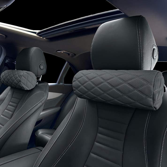 엔칸타 차량용 가죽 메모리폼 목쿠션