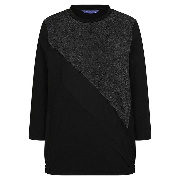 올리비아하슬러 여성용 글리터 7부 티셔츠 OHCMTS105