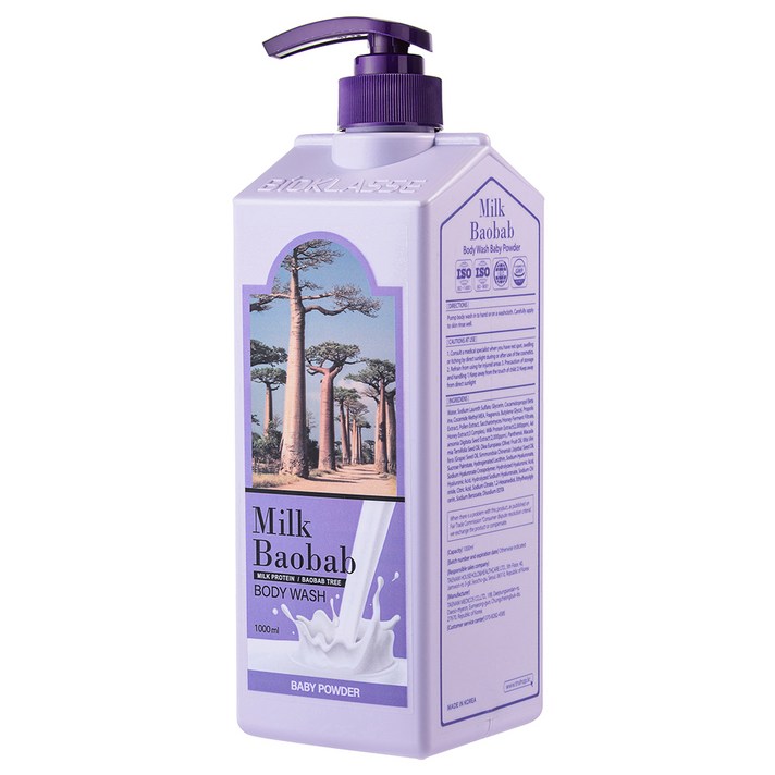 밀크바오밥 바디워시 베이비파우더향, 1000ml, 1개