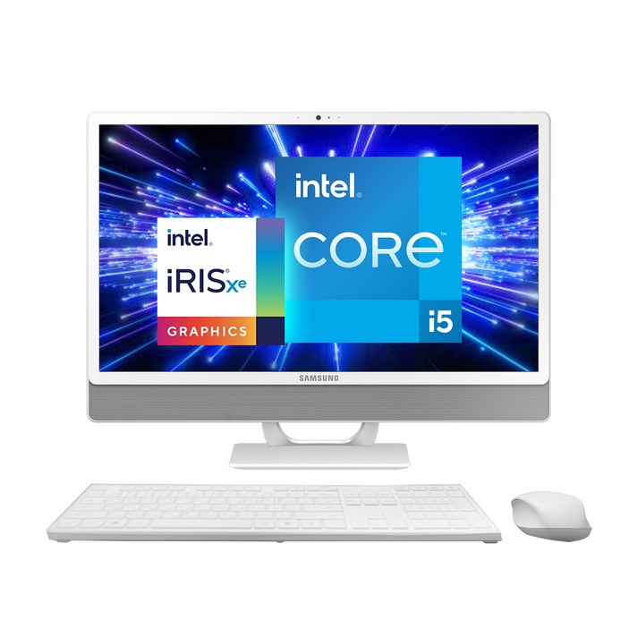 삼성전자 올인원 일체형PC DM530ADA-L58AW (i5-1135G7 60.5cm), WIN10, RAM 8GB + 8GB, SSD 256GB