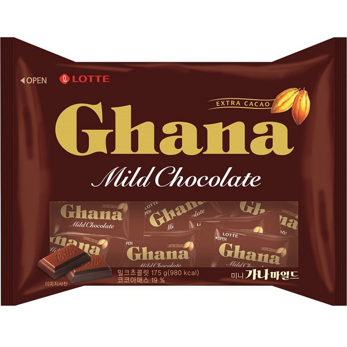  롯데제과 미니가나 마일드, 175g, 1개 