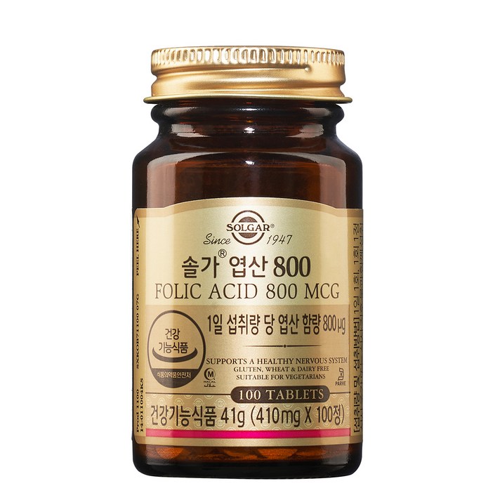 솔가 엽산 800, 100정, 1개