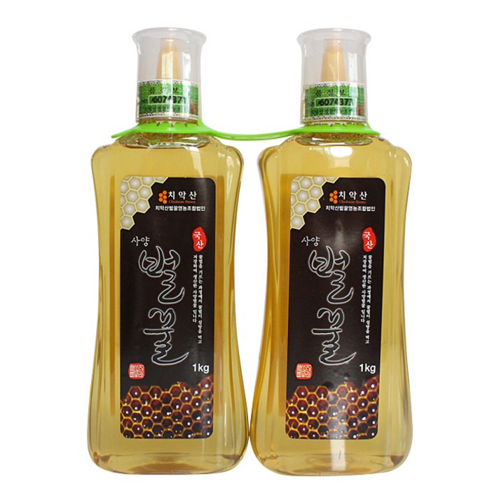 치악산 사양벌꿀 튜브형, 1kg, 2개