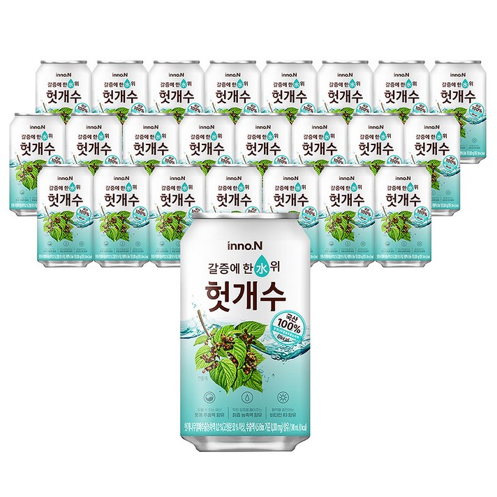innoN 갈증에 한 수 위 헛개수, 340ml, 24개