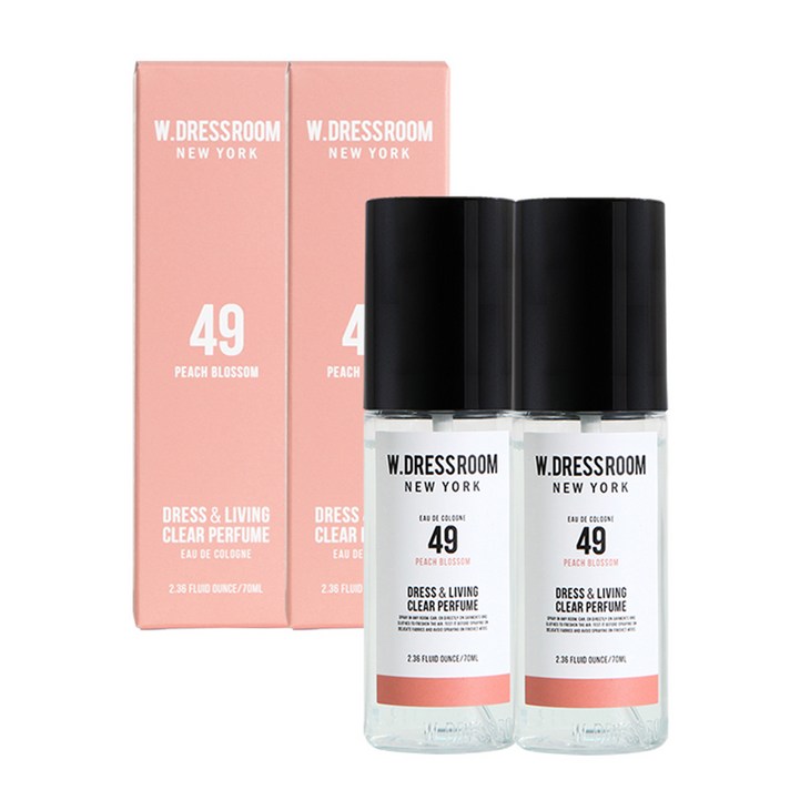 더블유드레스룸 드레스퍼퓸 70ml, No.49 피치블러썸, 2개