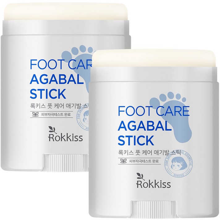 록키스 풋 케어 애기발 스틱 20g, 2개