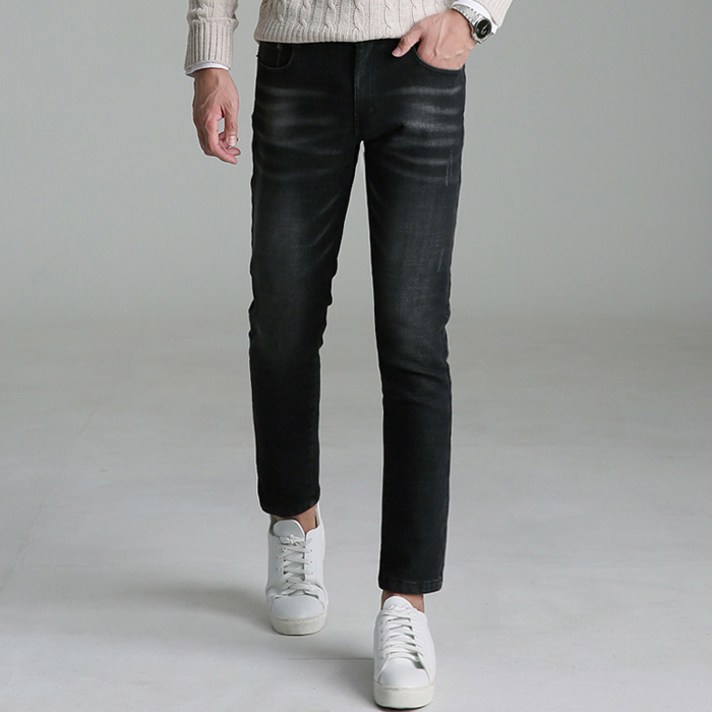 업클라스 남성용 기모 본딩 러프 청바지 c053