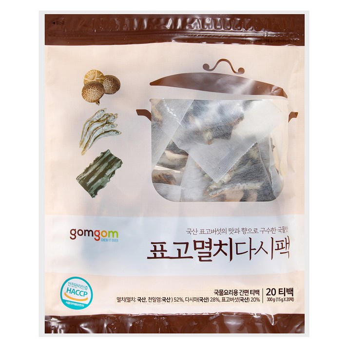 곰곰 구수한 국물용 표고멸치 다시팩, 300g, 1개