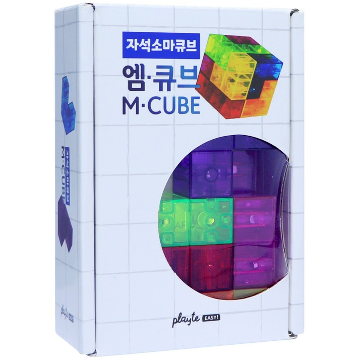  Playte 엠큐브 자석블럭, 혼합색상 