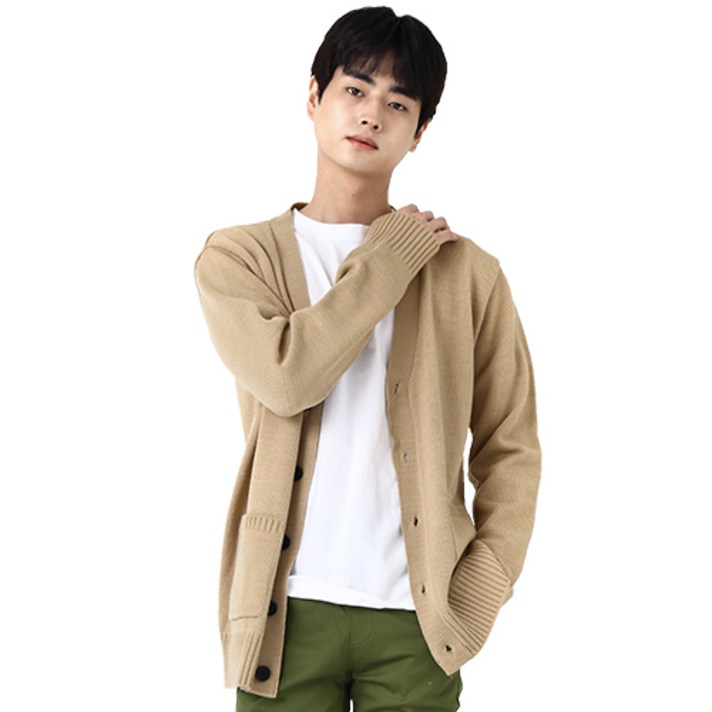 남성용 모던 소프트 니트 가디건