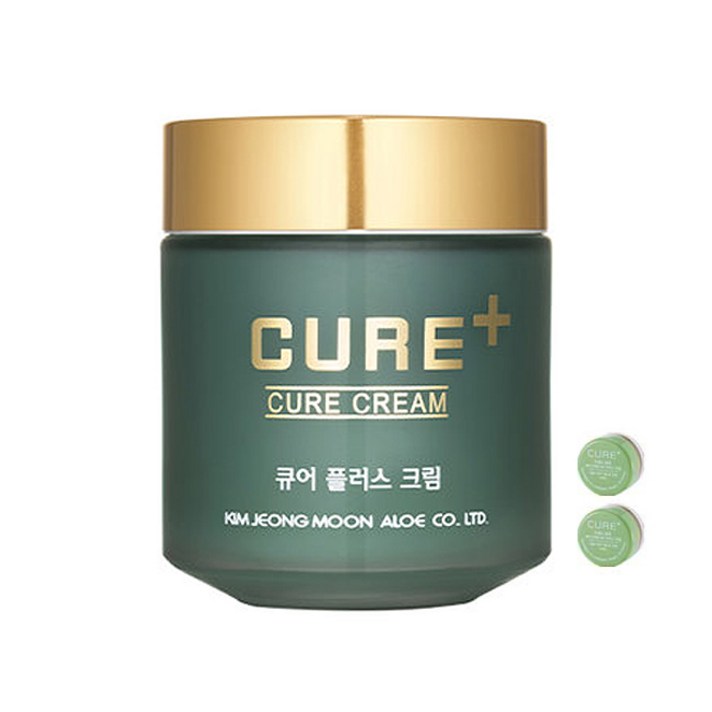 김정문알로에 큐어 플러스 크림 80g + 2X 크림 3.5g x 2p, 1세트