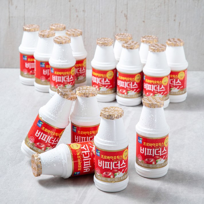 푸르밀 비피더스 마시는 요구르트 사과, 130ml, 16개
