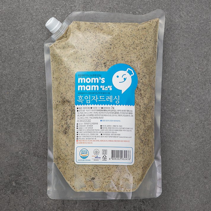 맘스맘 흑임자드레싱, 2kg, 1개