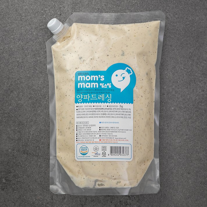 맘스맘 양파드레싱, 2kg, 1개