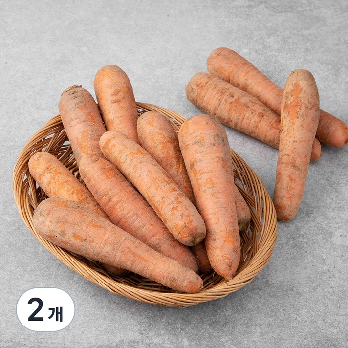 곰곰 국내산 흙당근, 2kg, 2개