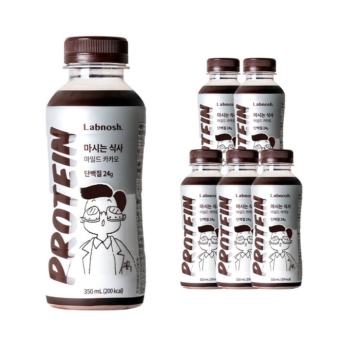 랩노쉬 마시는 식사 마일드 카카오, 350ml, 6개