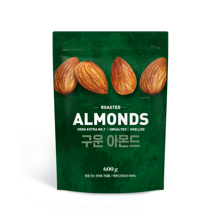 [쿠팡 직수입] 구운 아몬드, 600g, 1개