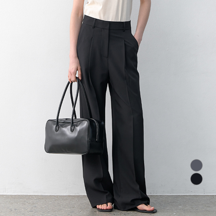 아틀리에나인 여성용 에센셜 턱 팬츠 PT5633